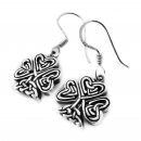 Celtic Shamrock - Silver earrings